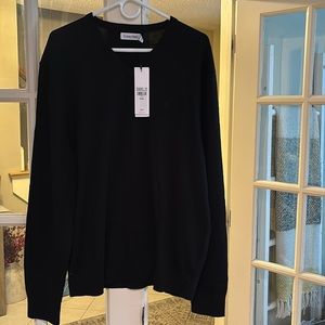 Men’s size large Calvin Klein v neck black sweater